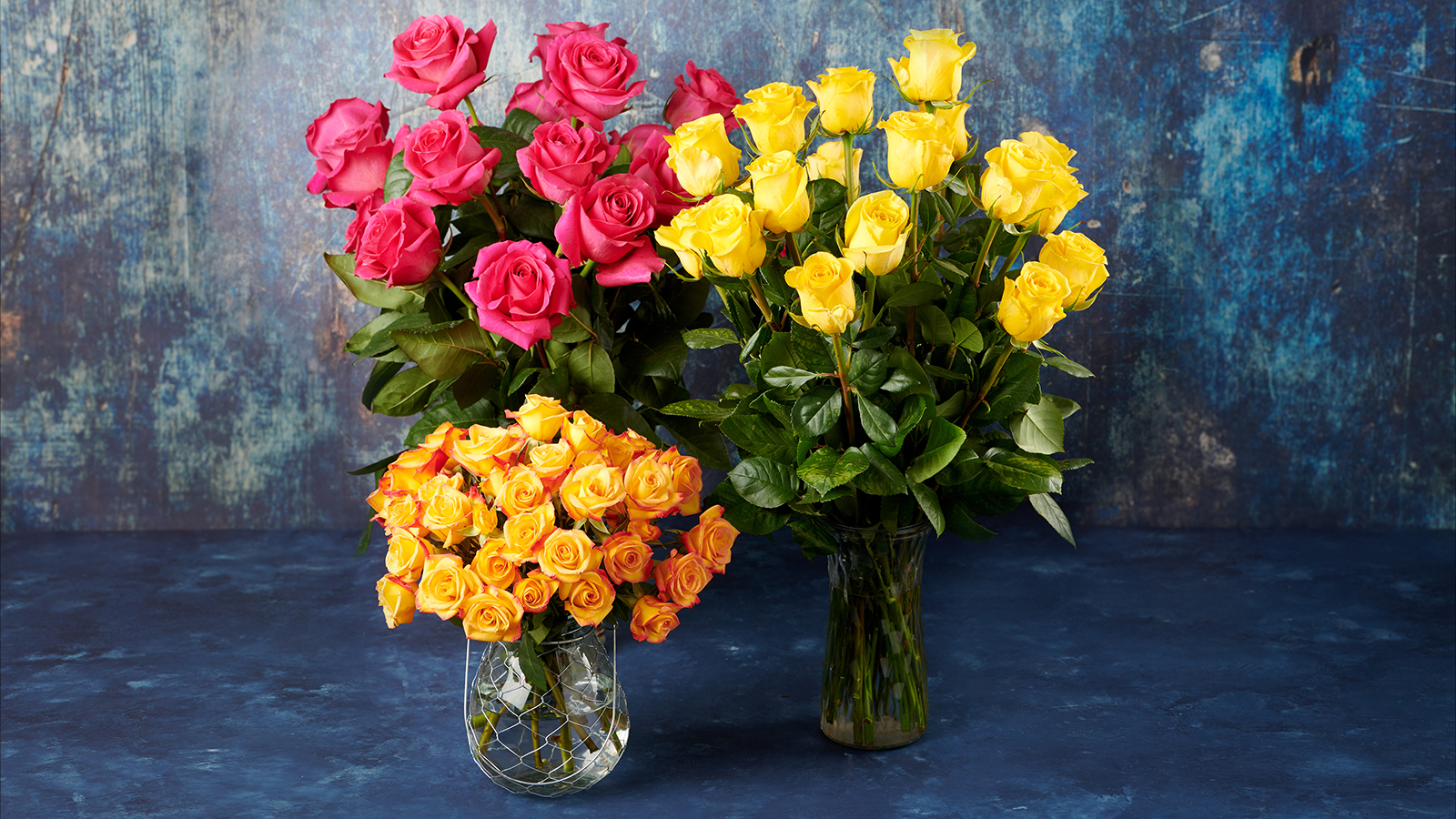 Mixed Colored Rose Special in Vase in Orange, CA
