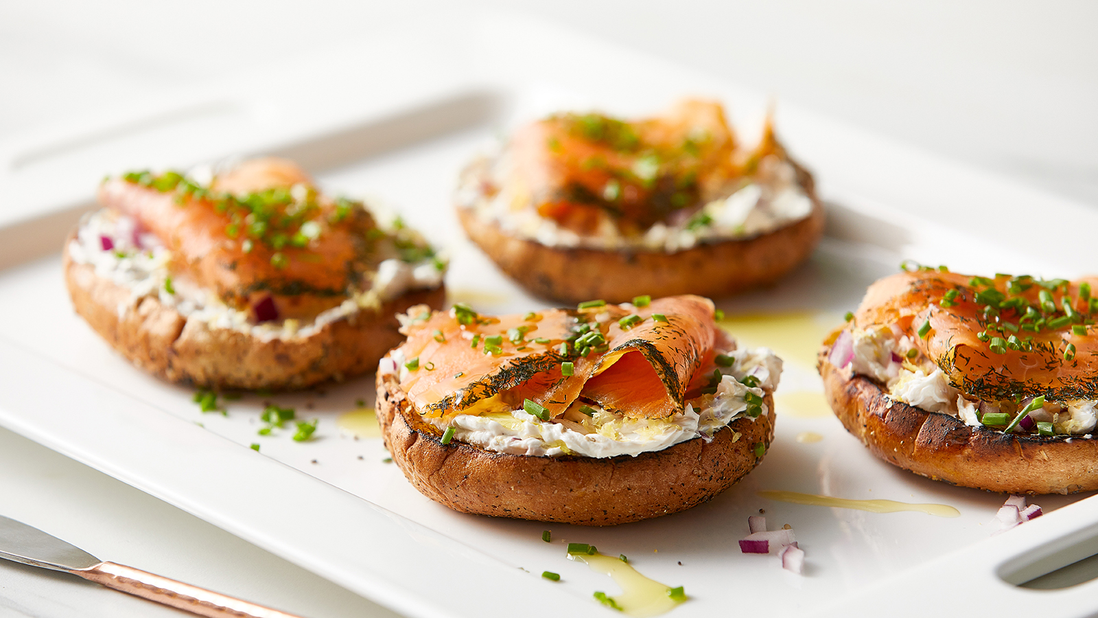 Smoked Salmon on Bagel