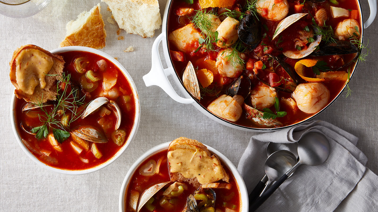 Seafood Stew with Saffron and Orange