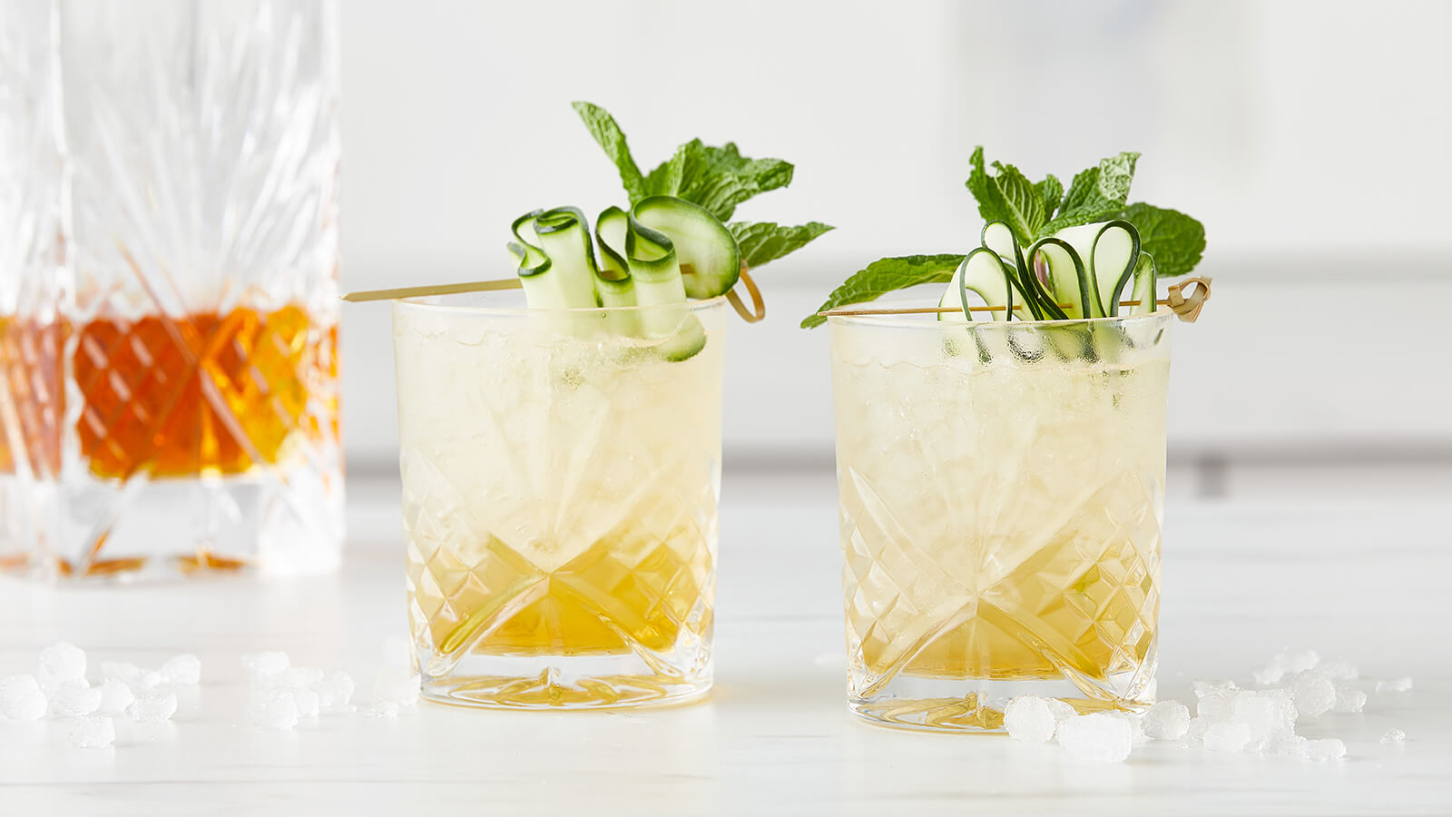 Cucumber Bourbon Mint Cooler