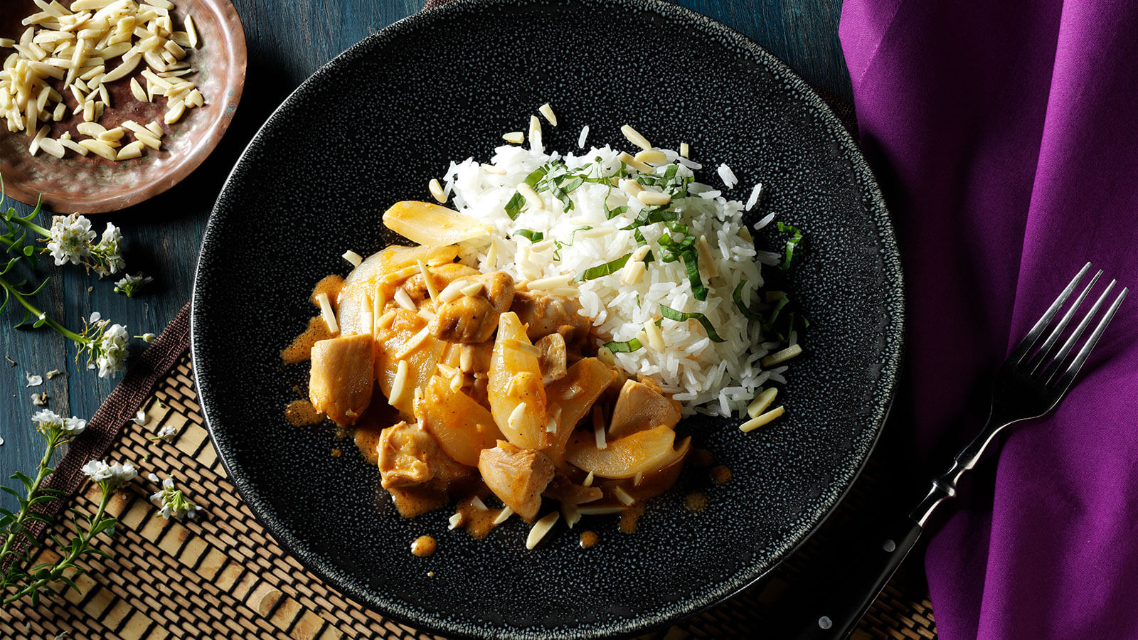 Madras Chicken Curry with Almonds