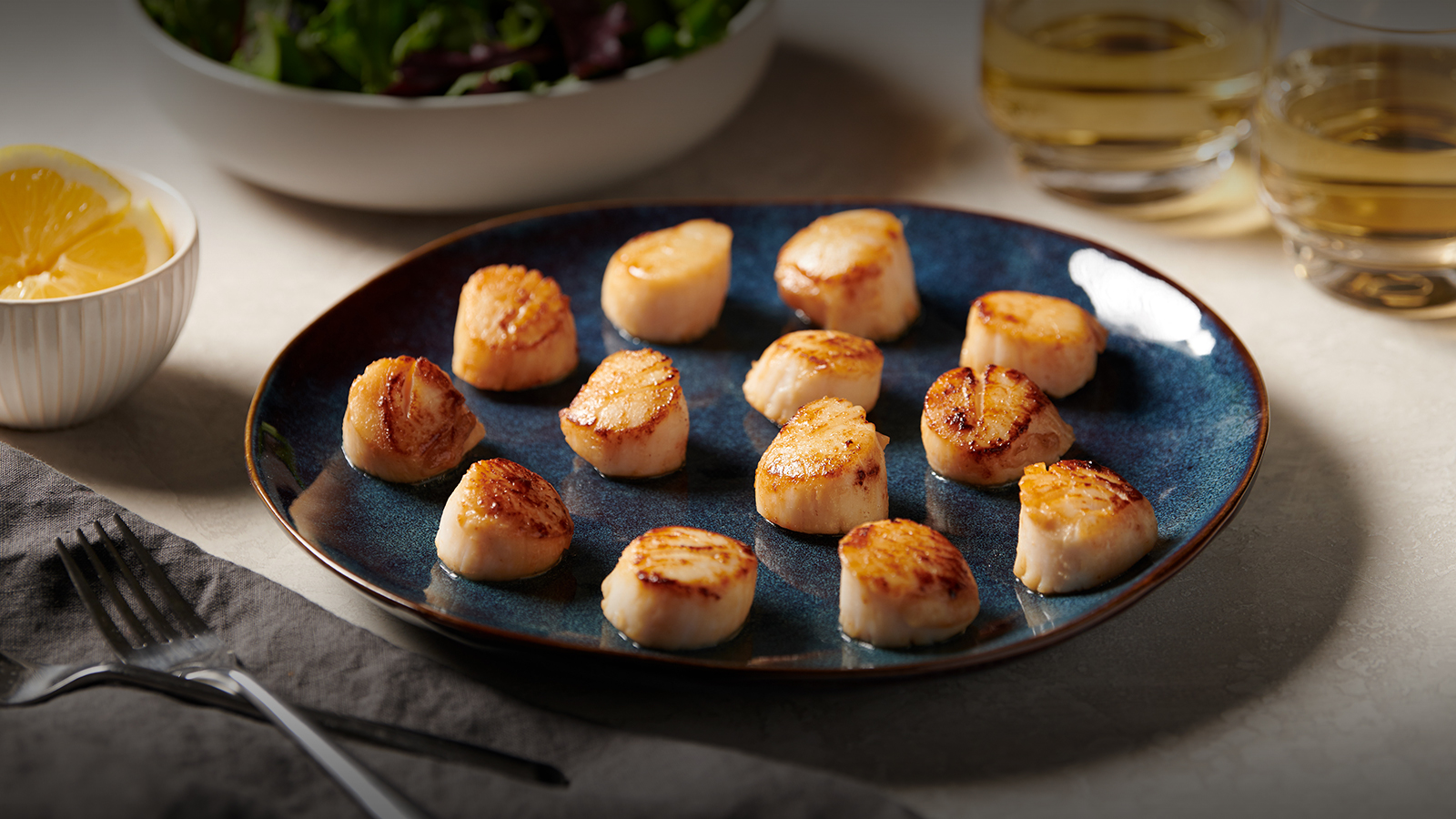 Wild Sea Scallops, Raw (10-20 per lb)