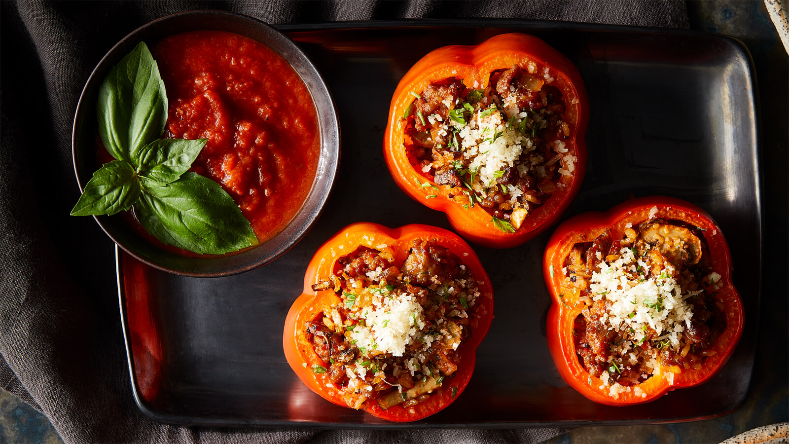 Sausage-Stuffed Peppers