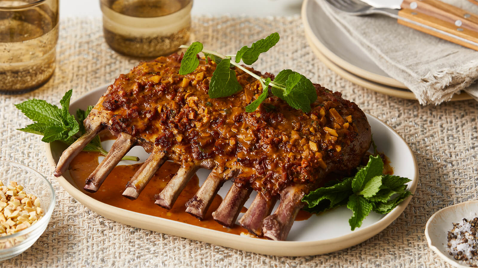 Chili Date Rack of Lamb