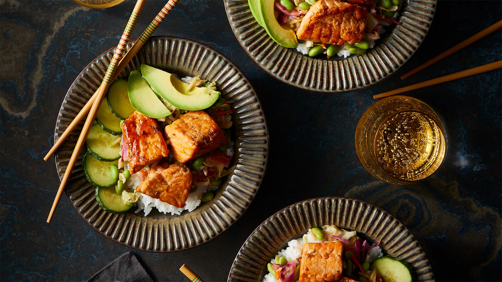 Teriyaki Salmon Bowls