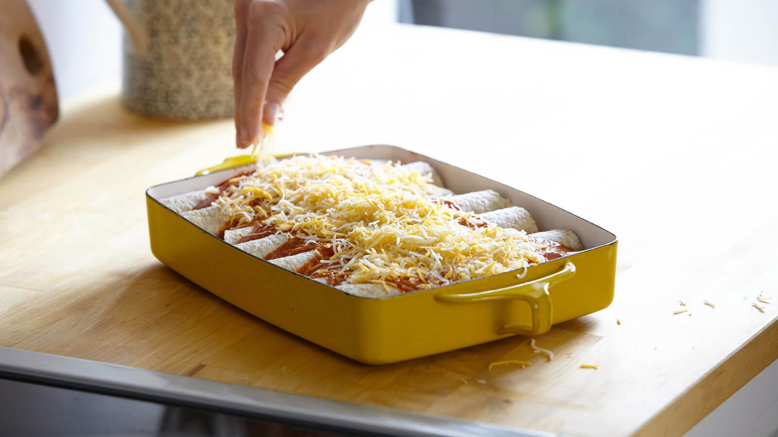 top-with-cheese-and-sauce-enchiladas