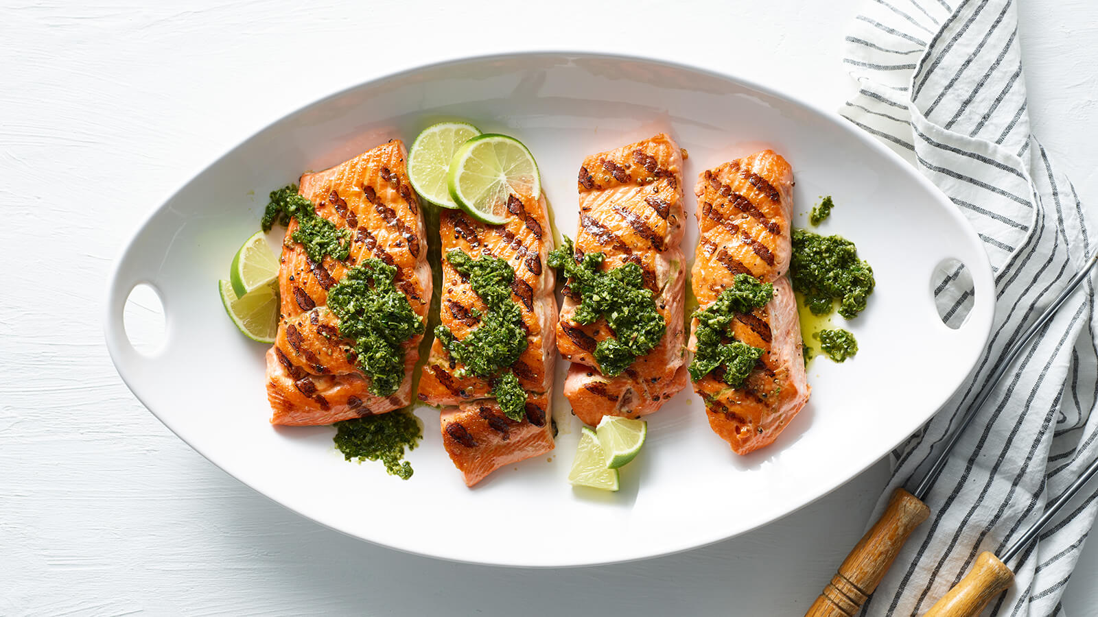Grilled Salmon with Chimichurri