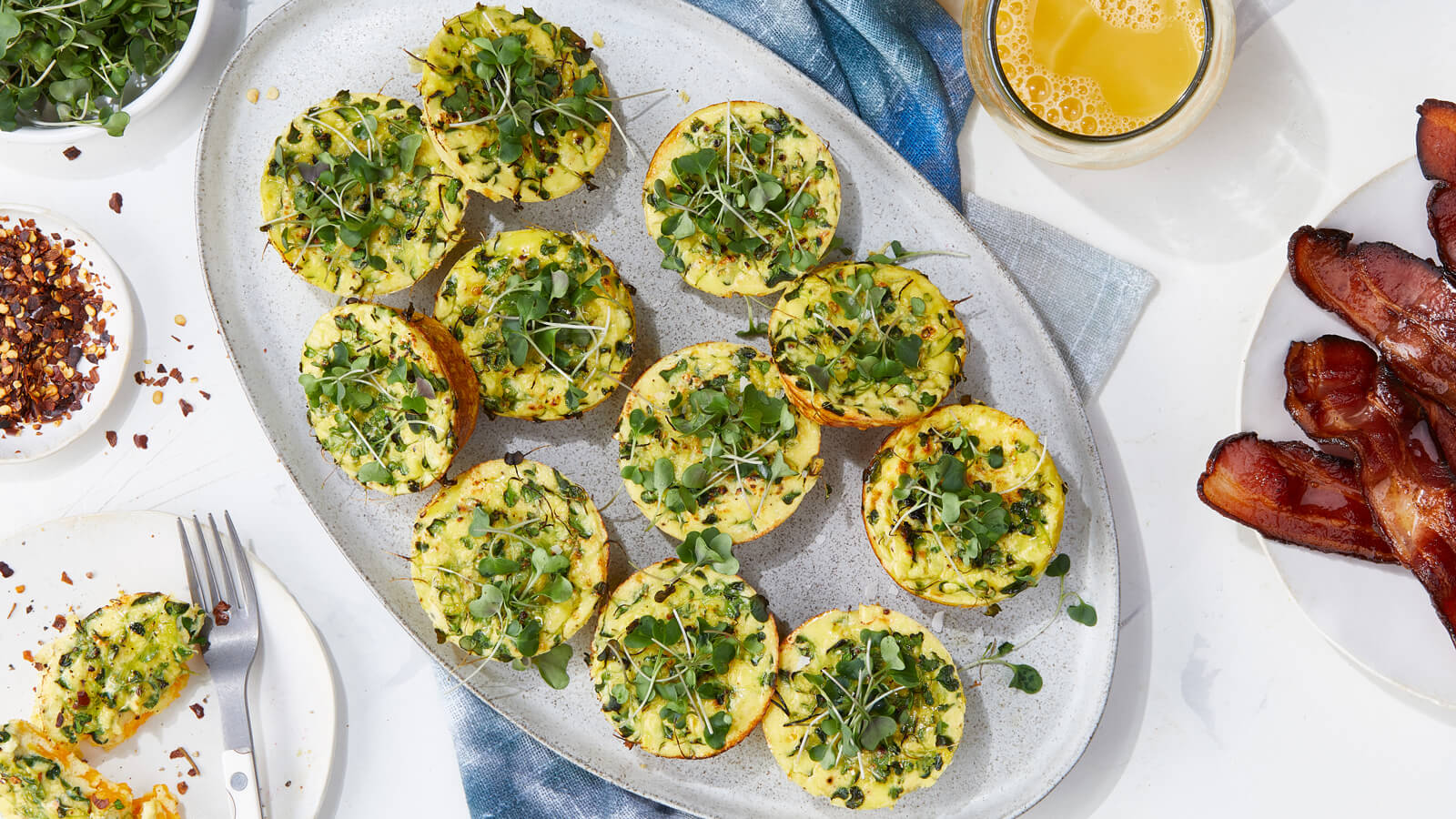 Broccoli, Ricotta and Cheddar Egg Bites