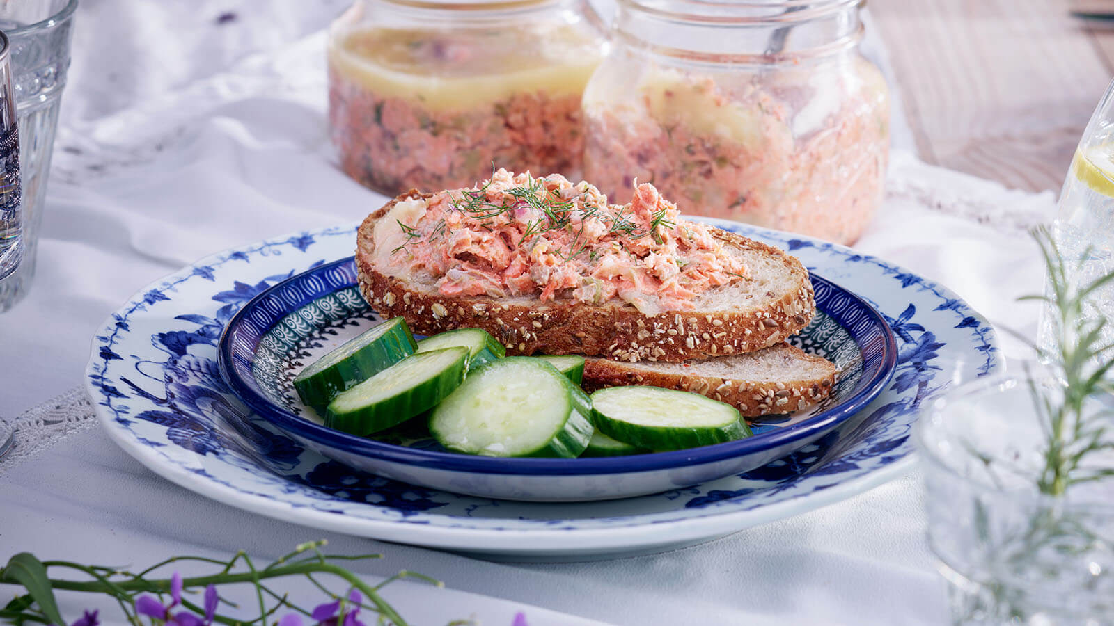 Potted Salmon with Herbs