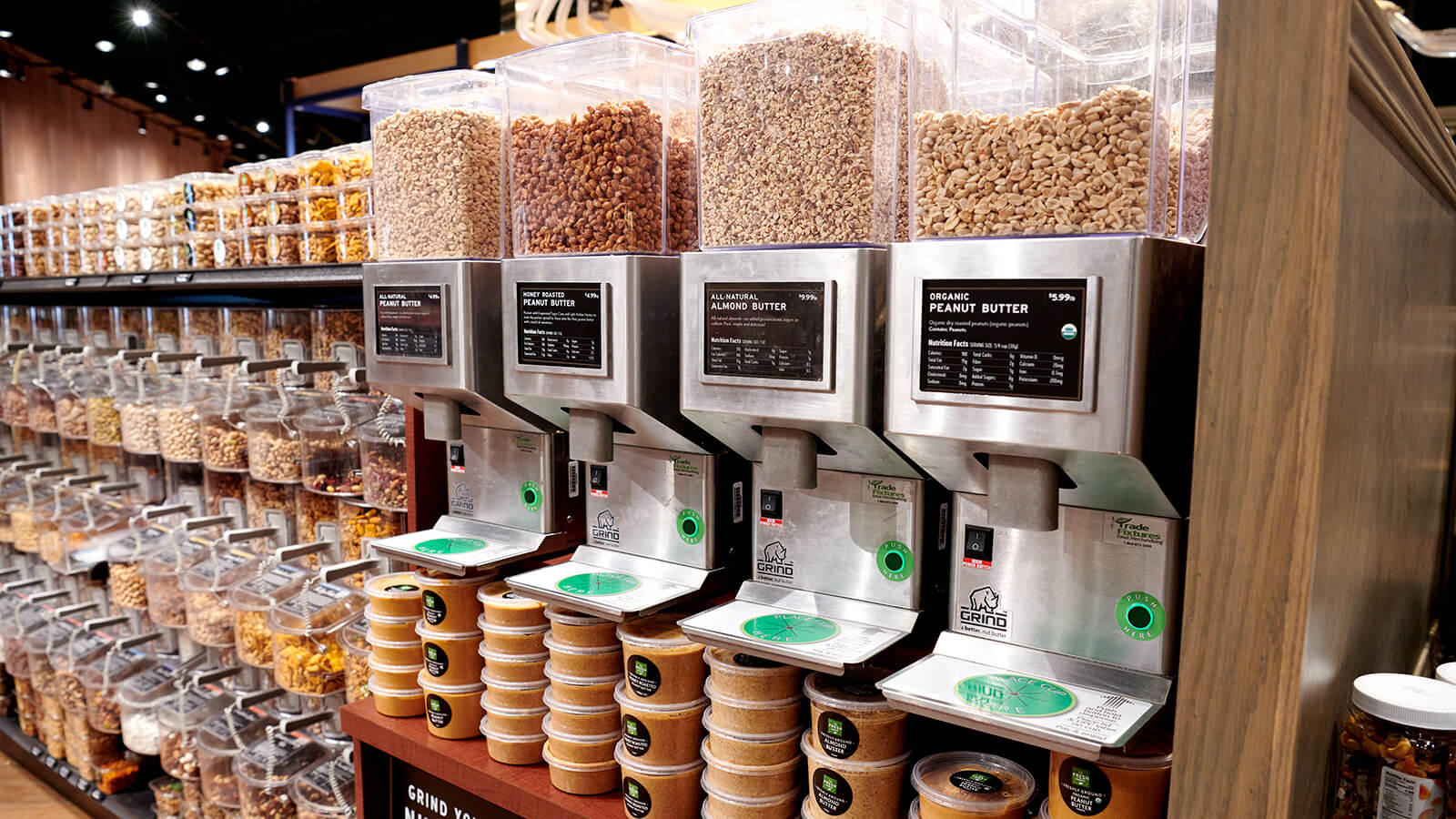 TFM Nut Butter Machines and Display