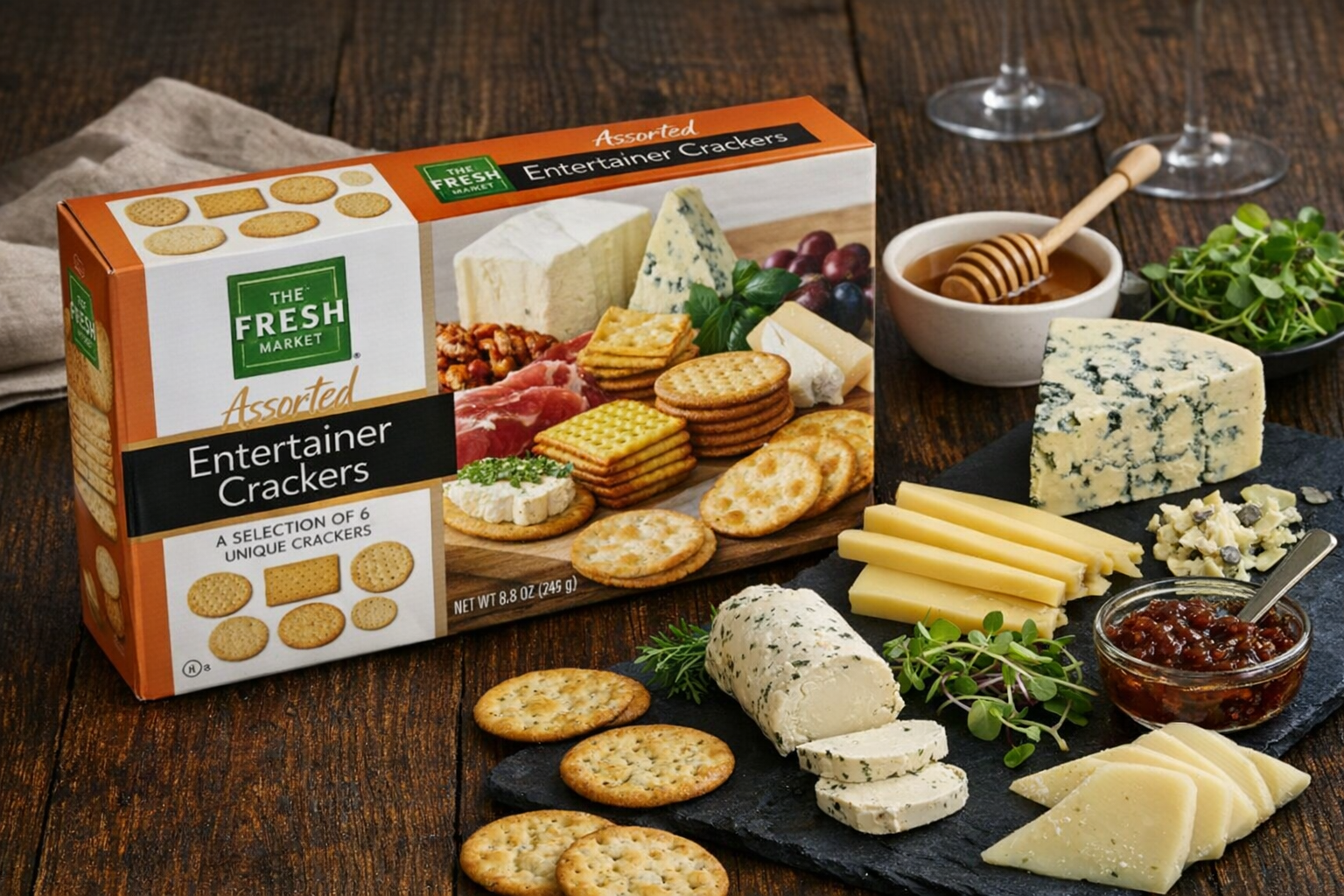 The Fresh Market Assorted Entertainment Crackers