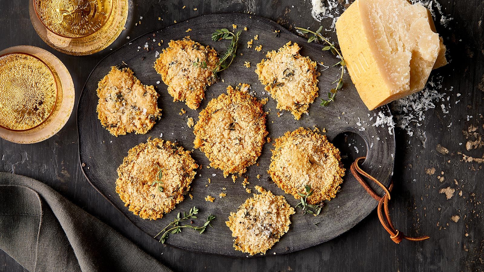 Parmesan Thyme Crisps