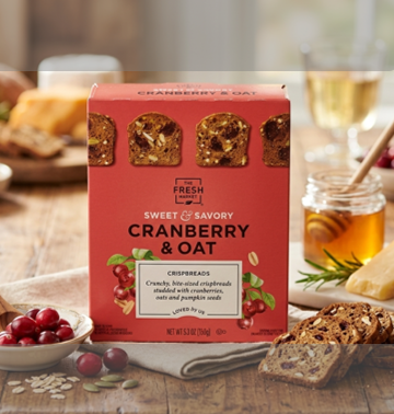 Cranberry & Oat Crispbreads