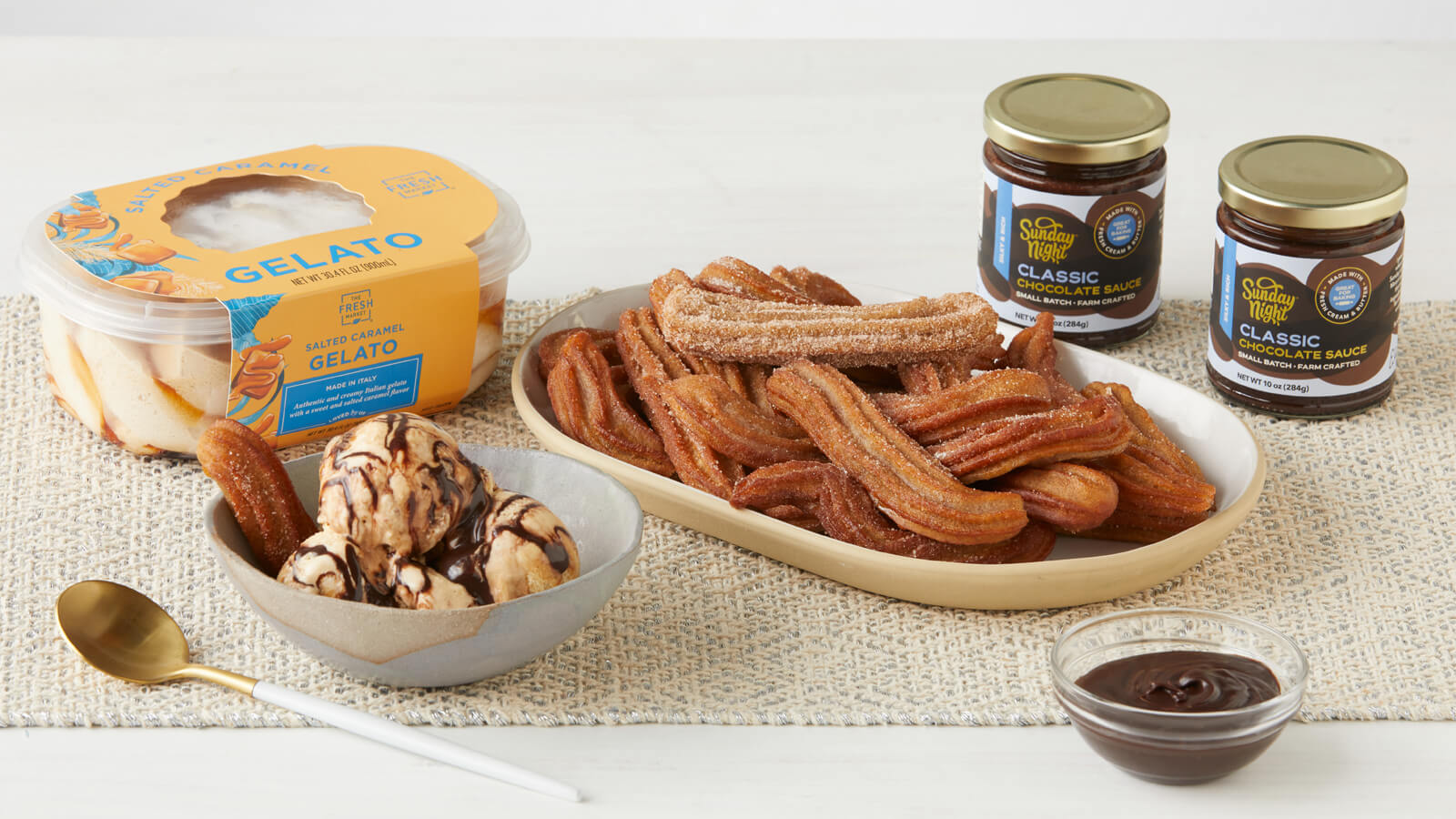 Homemade Churros with Chocolate Dipping Sauce
