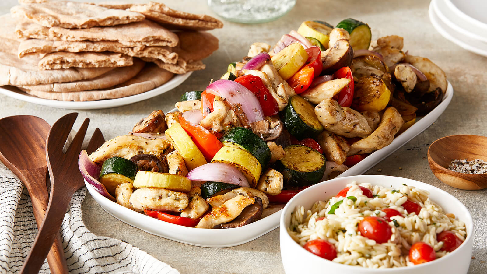 Greek Chicken & Veggie Sheet Pan Dinner