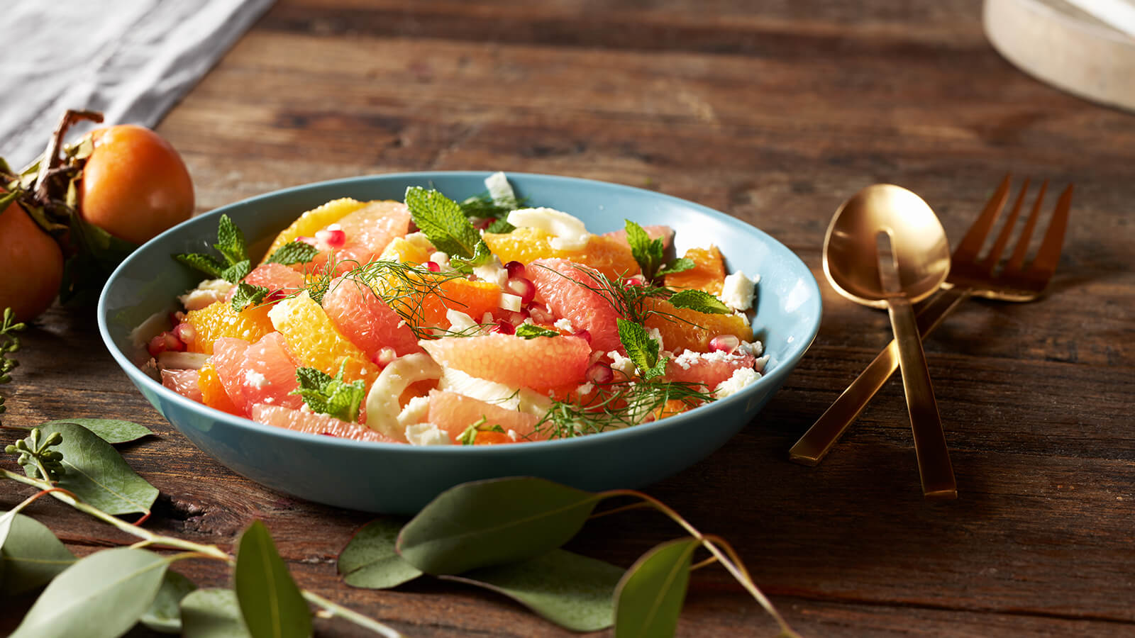 Citrus Fennel Salad with Feta and Pomegranate