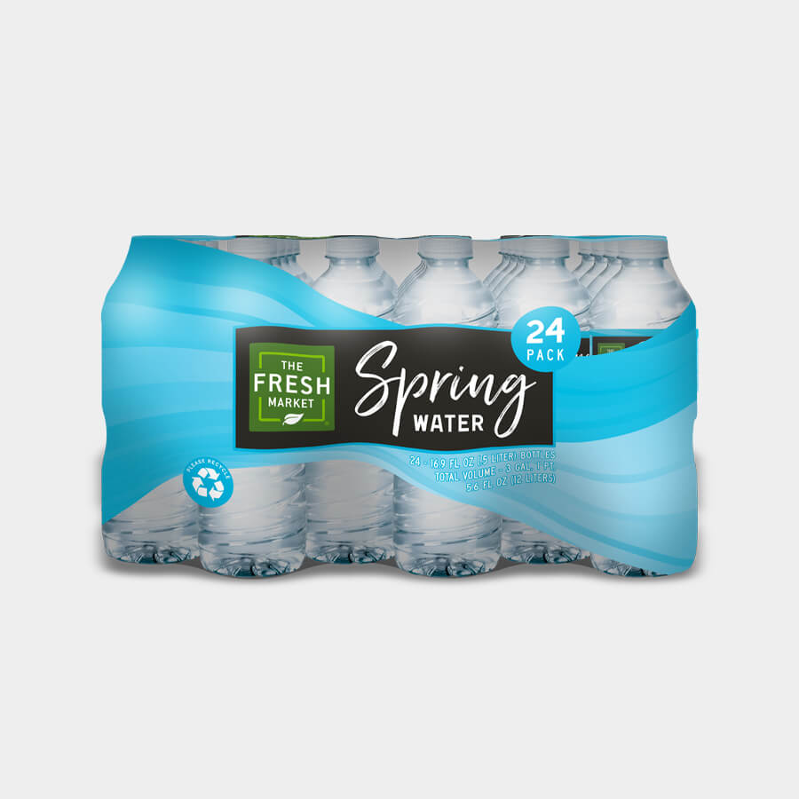 The Fresh Market Spring Water, 24pk, 16.9fl oz