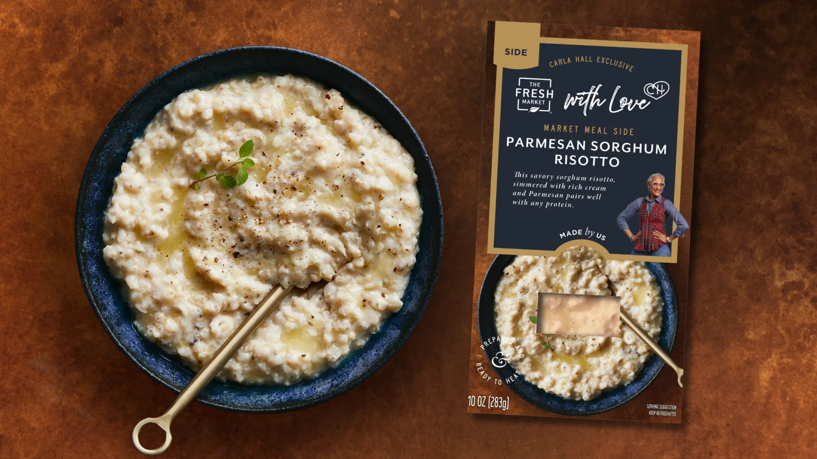 carla hall Parmesan Sorghum Risotto
