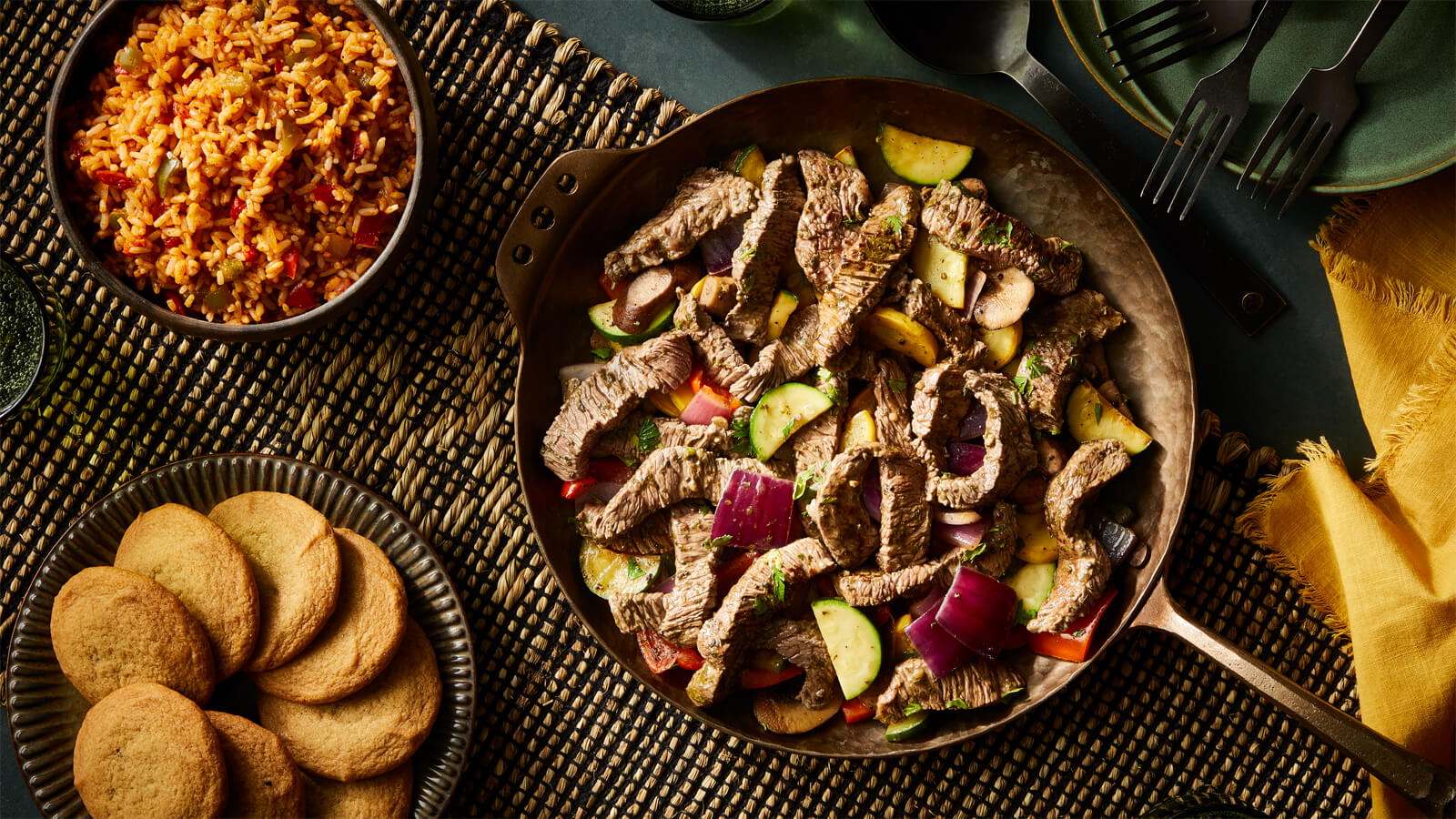 Chimichurri or Carne Asada Skillet