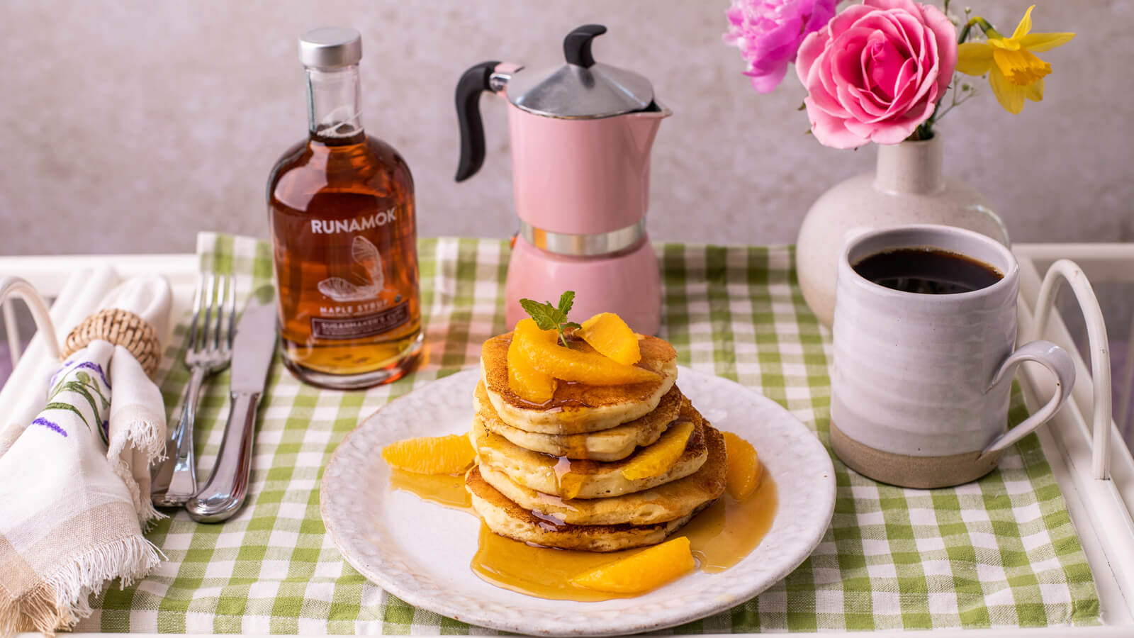 Orange Ricotta Pancakes 