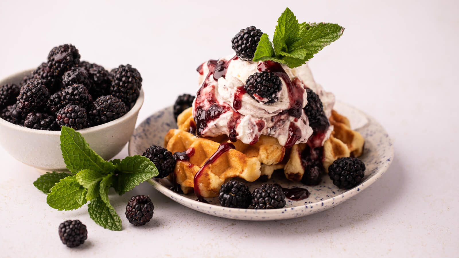 Blackberry Mascarpone Whipped Cream