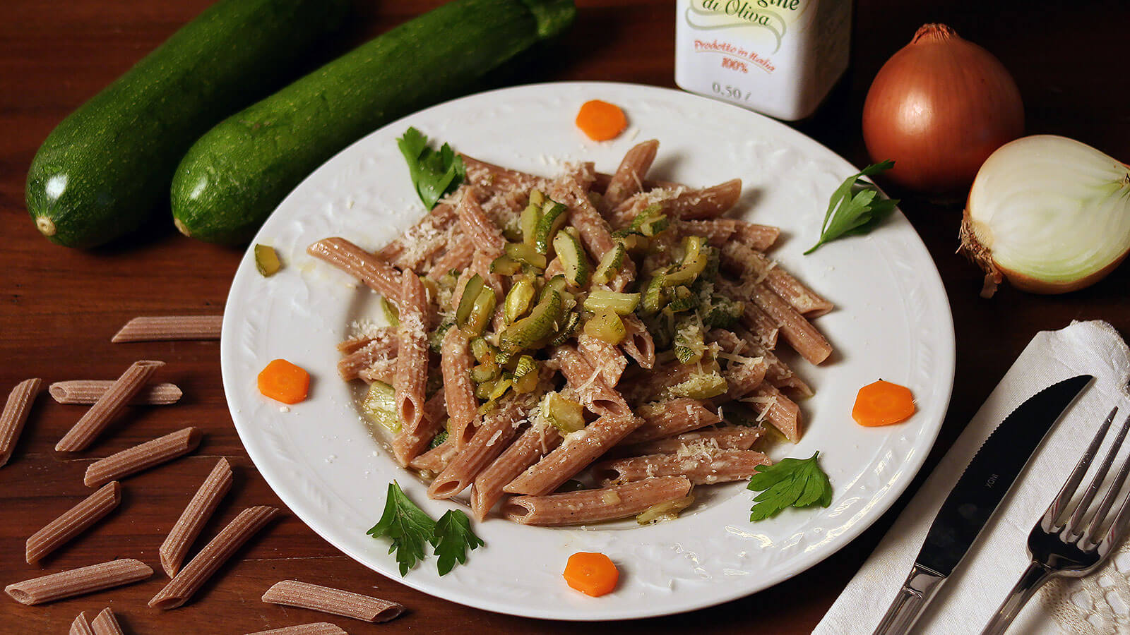 Whole Wheat Penne with Zucchini