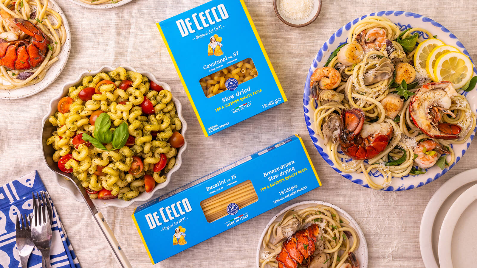 De Cecco Bucatini Fresh Catch Pasta