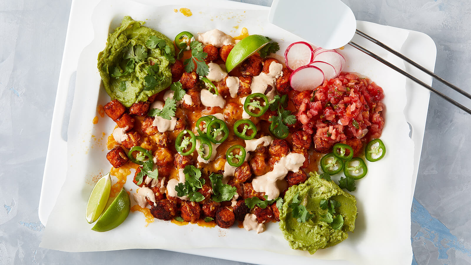 Loaded Chipotle Sweet Potato Totchos