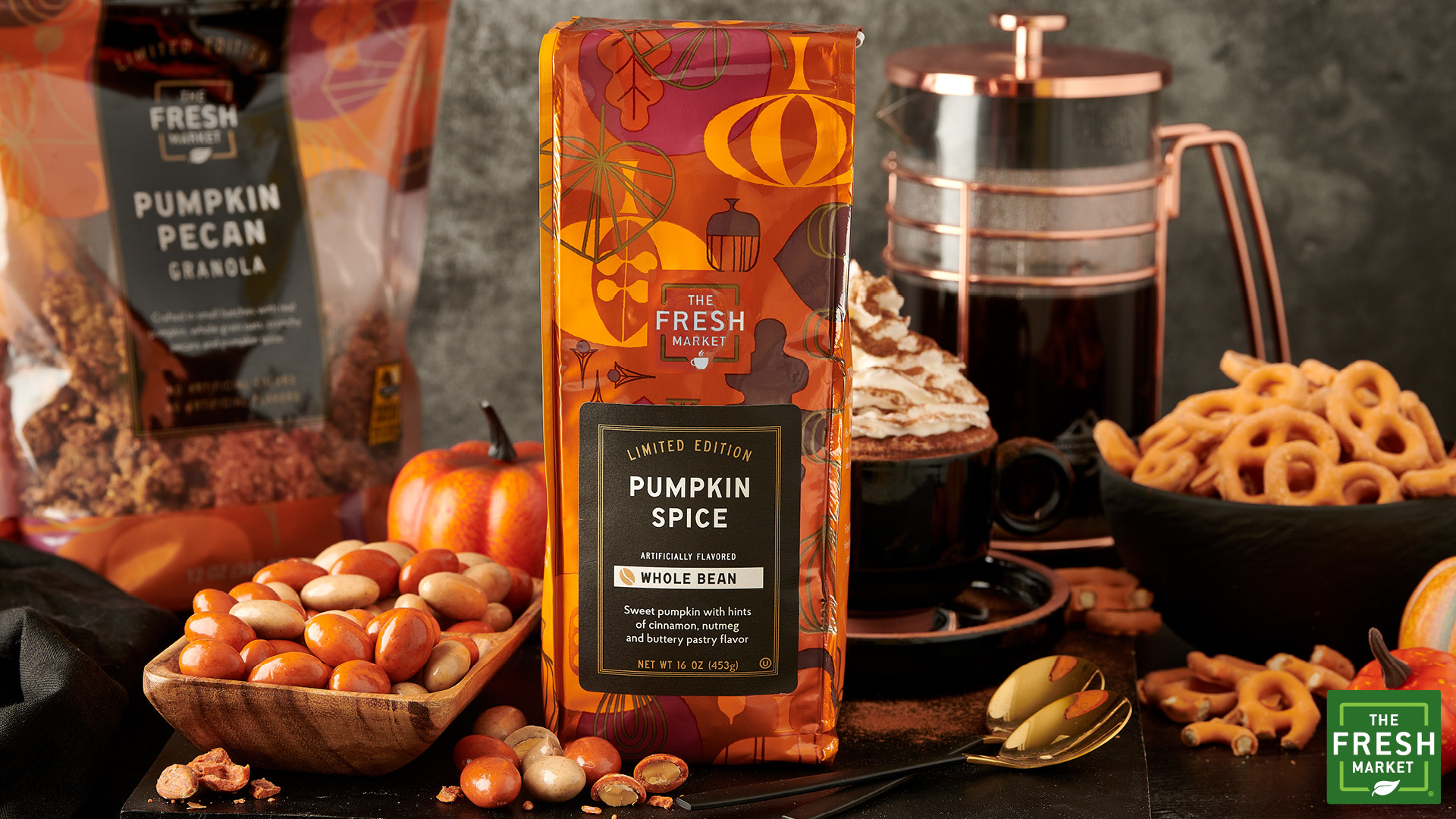 The Fresh Market Pumpkin Spice Coffee and Granola