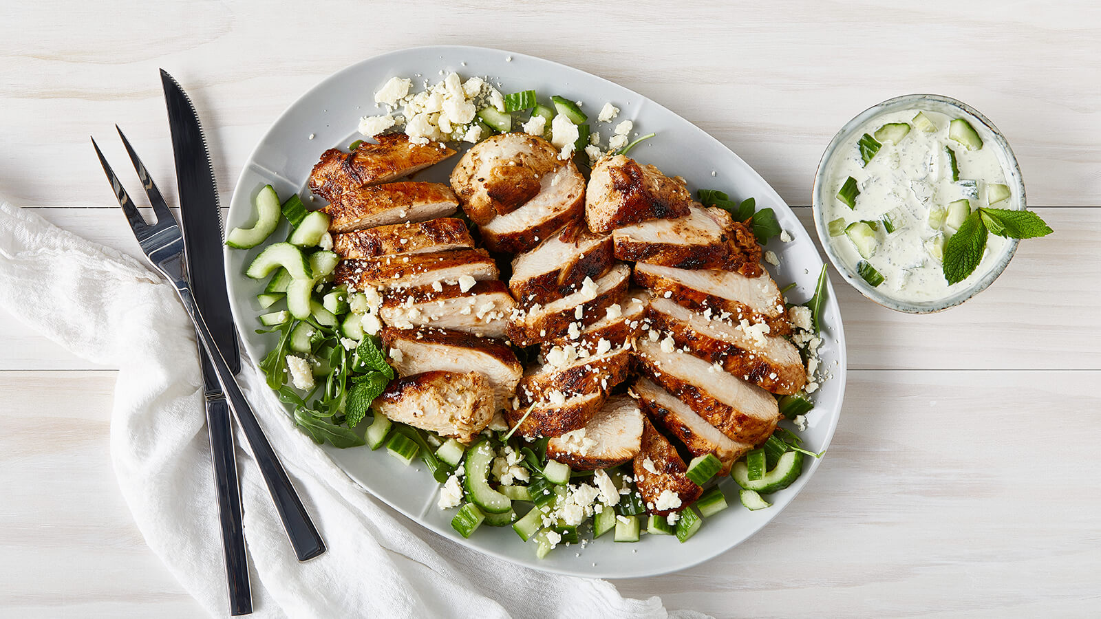 Greek Chicken with Tzatziki Sauce