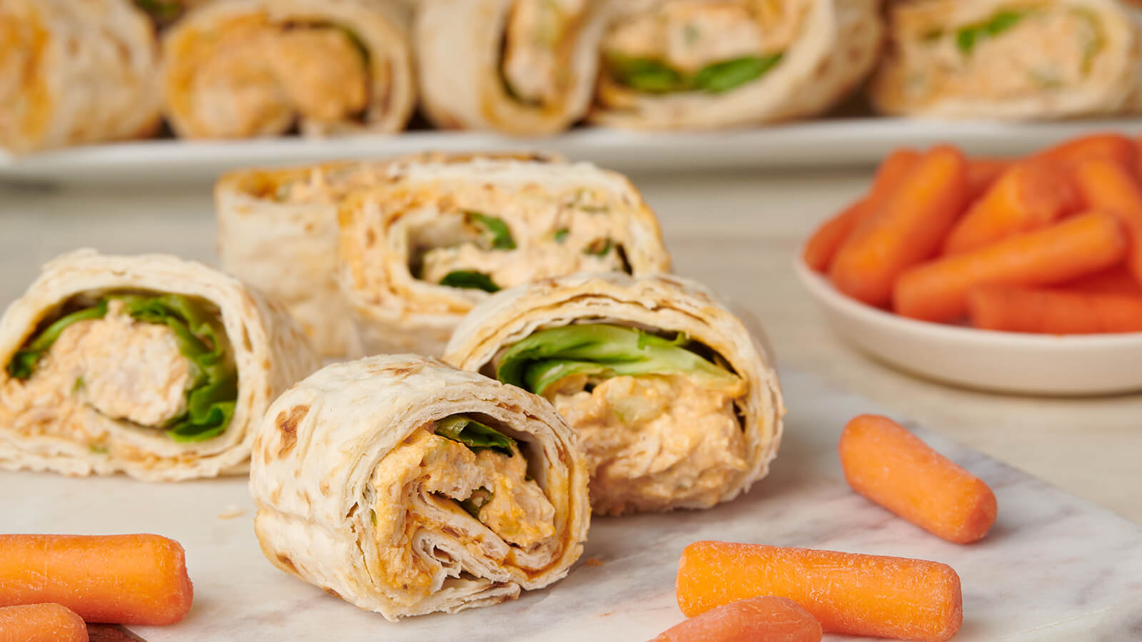 Buffalo Chicken Pinwheels