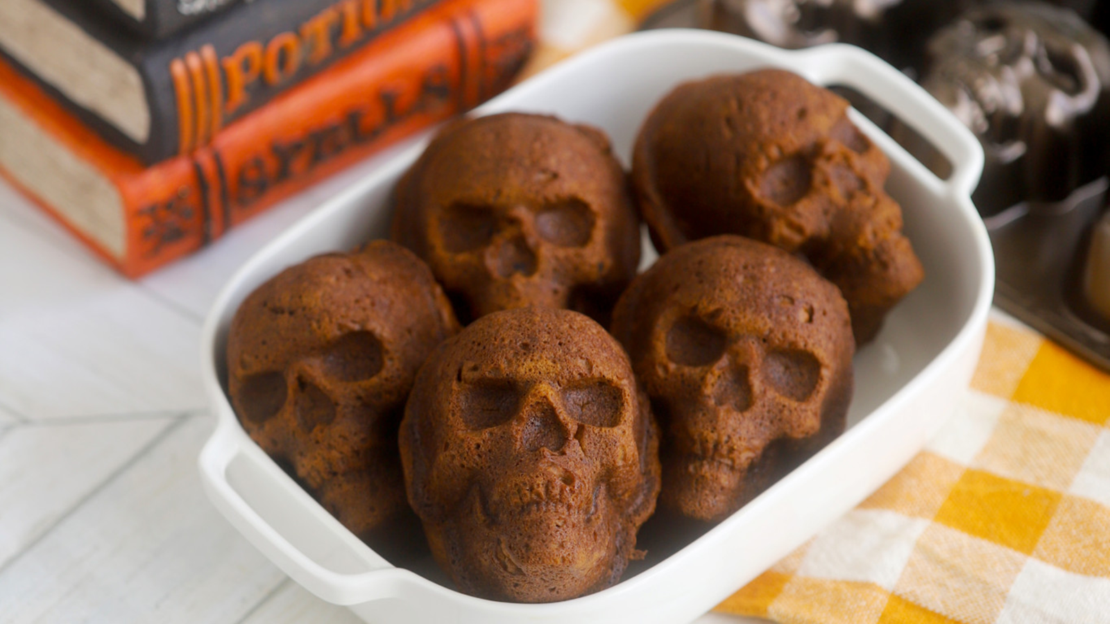 Pumpkin Latte Breakfast Skulls