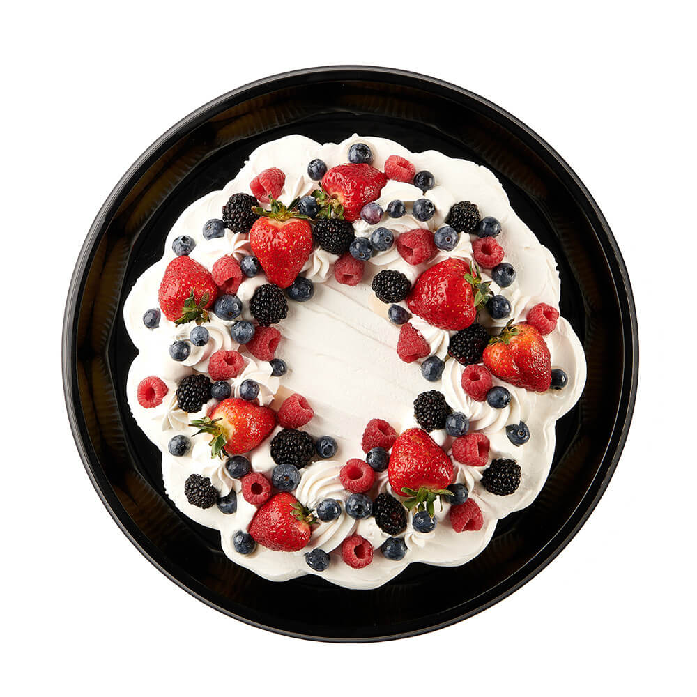 Pull-Apart Cupcake Cake with Fresh Fruit