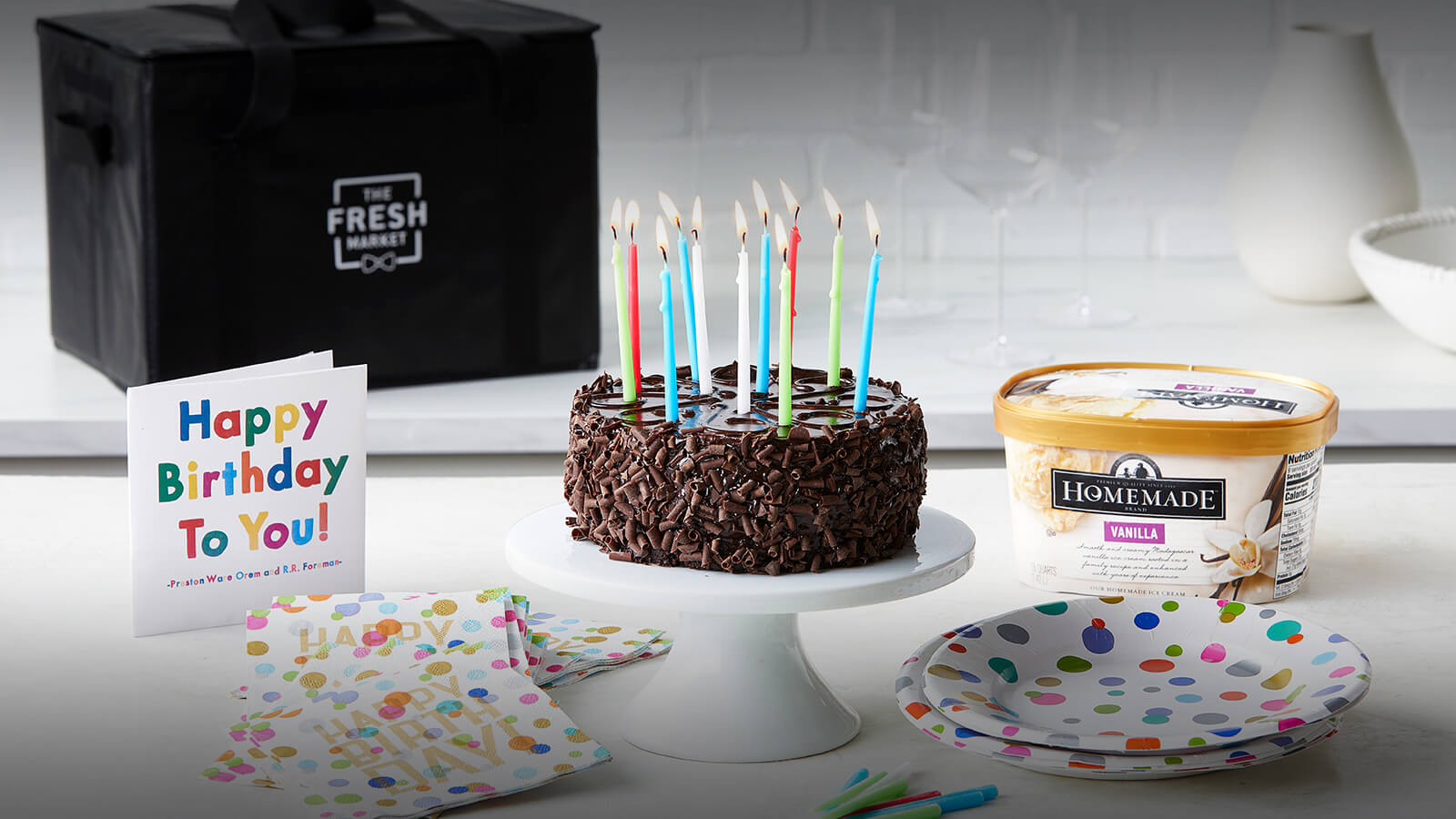Birthday in a Box: Triple Chocolate Truffle Cake