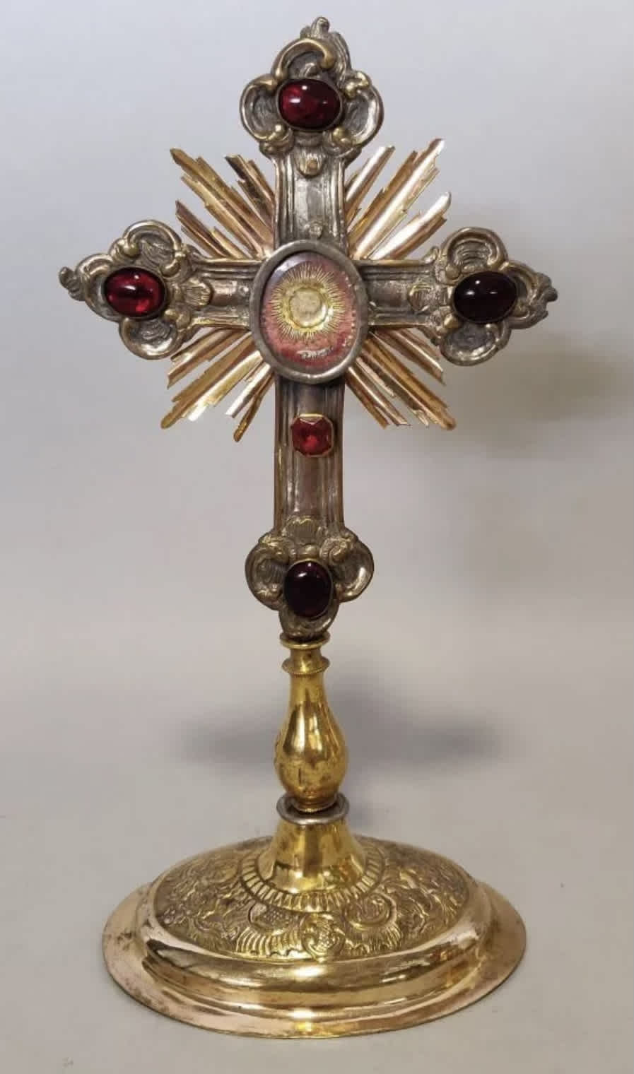 reliquary cross copper st Ludovic