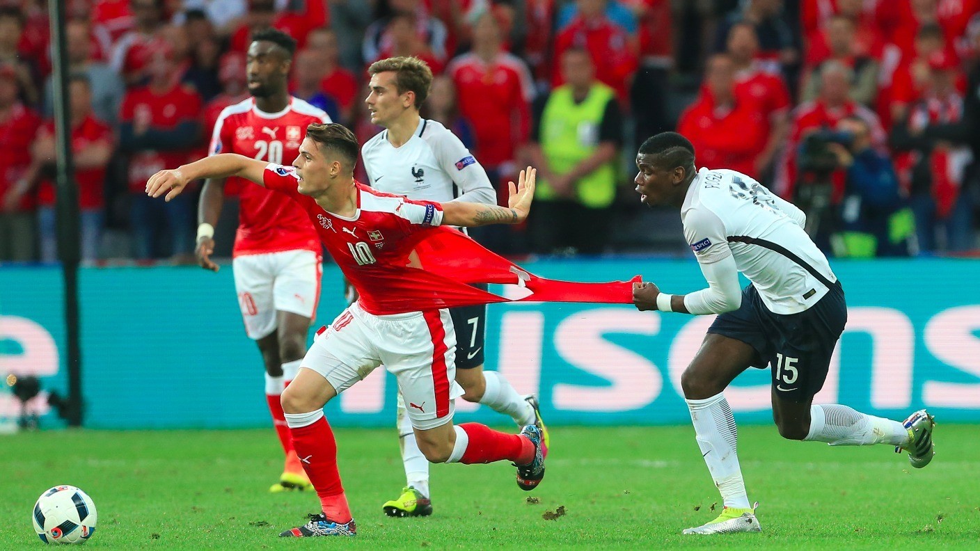 EURO 2016: Swiss Players Kept Ripping Shirts Against France