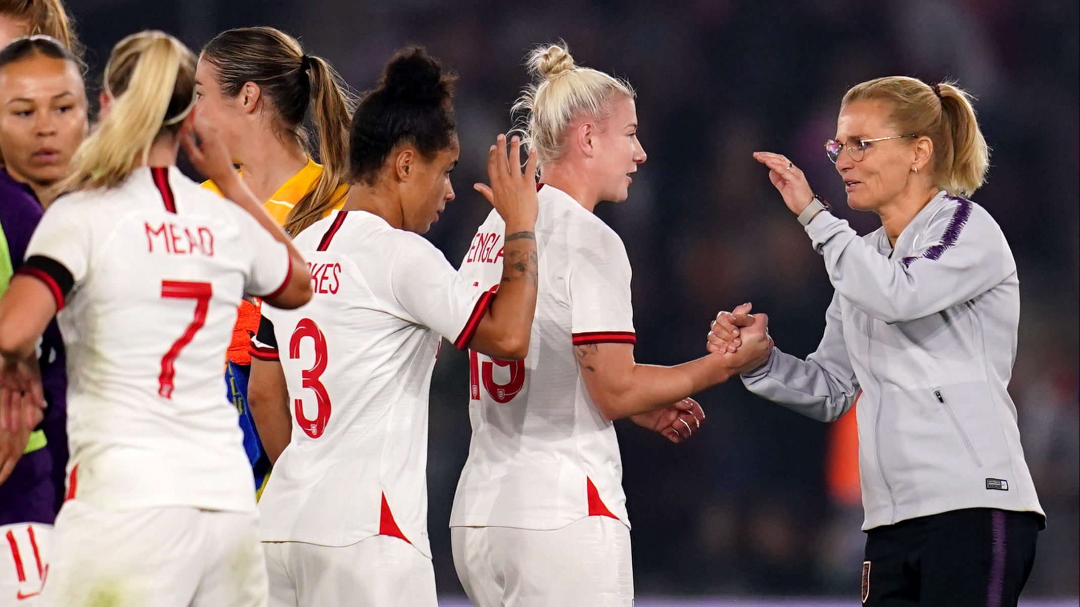 HIGHLIGHTS: Sarina Wiegman leads England to thumping qualifying victory 