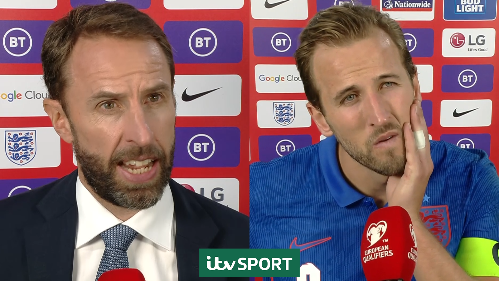 Gareth Southgate & Harry Kane discuss racist abuse during Hungary v