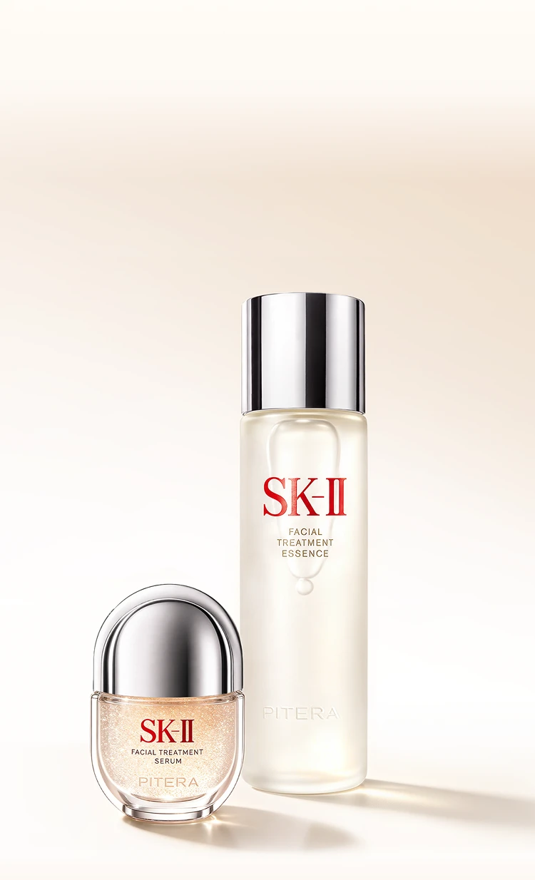 SK-II 시그니처 듀오 맑고 투영한 피부를 위한 SK-II 베스트셀러 피테라 에센스와