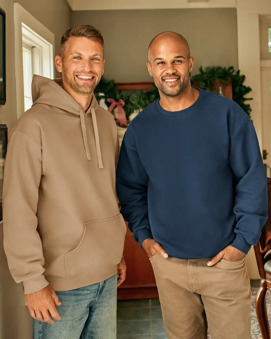 Gildan SoftStyle® Midweight Hooded Sweatshirt | Stone Blue