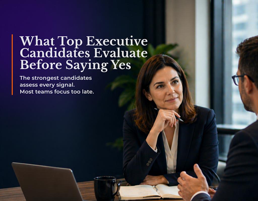 What Top Executive Candidates Evaluate Before Saying Yes Image
