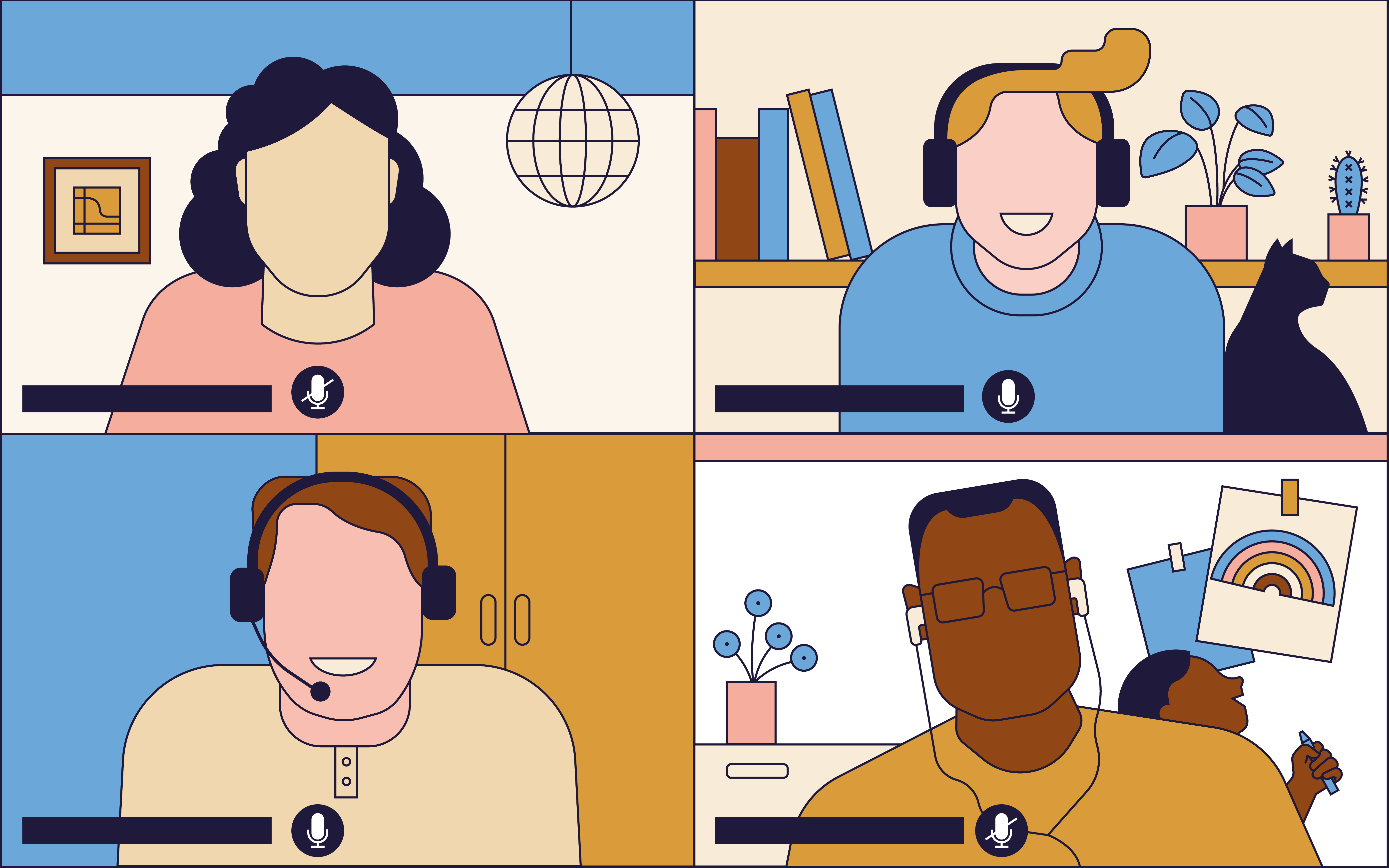 Remote working illo