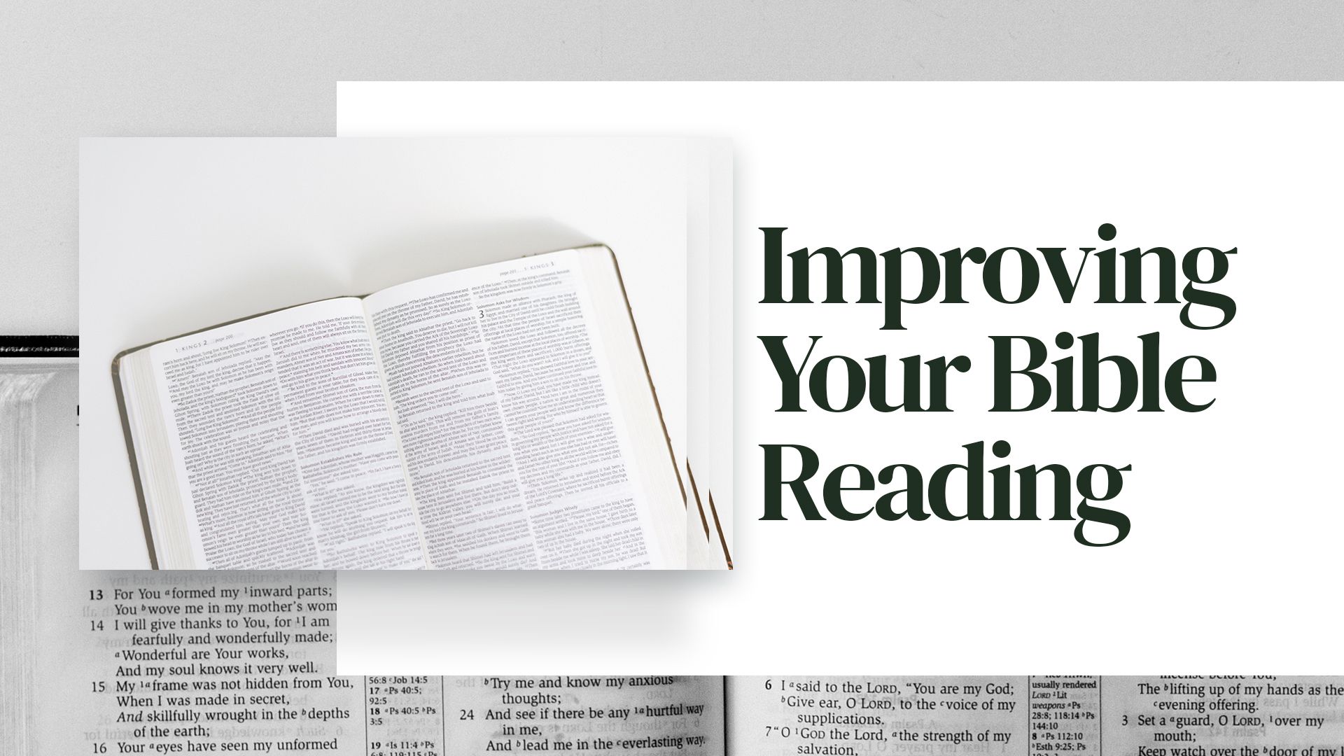 How to Improve Your Bible Reading Hero Image