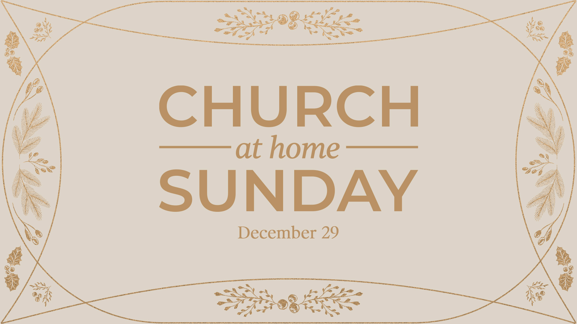 Church at Home Sunday Hero Image