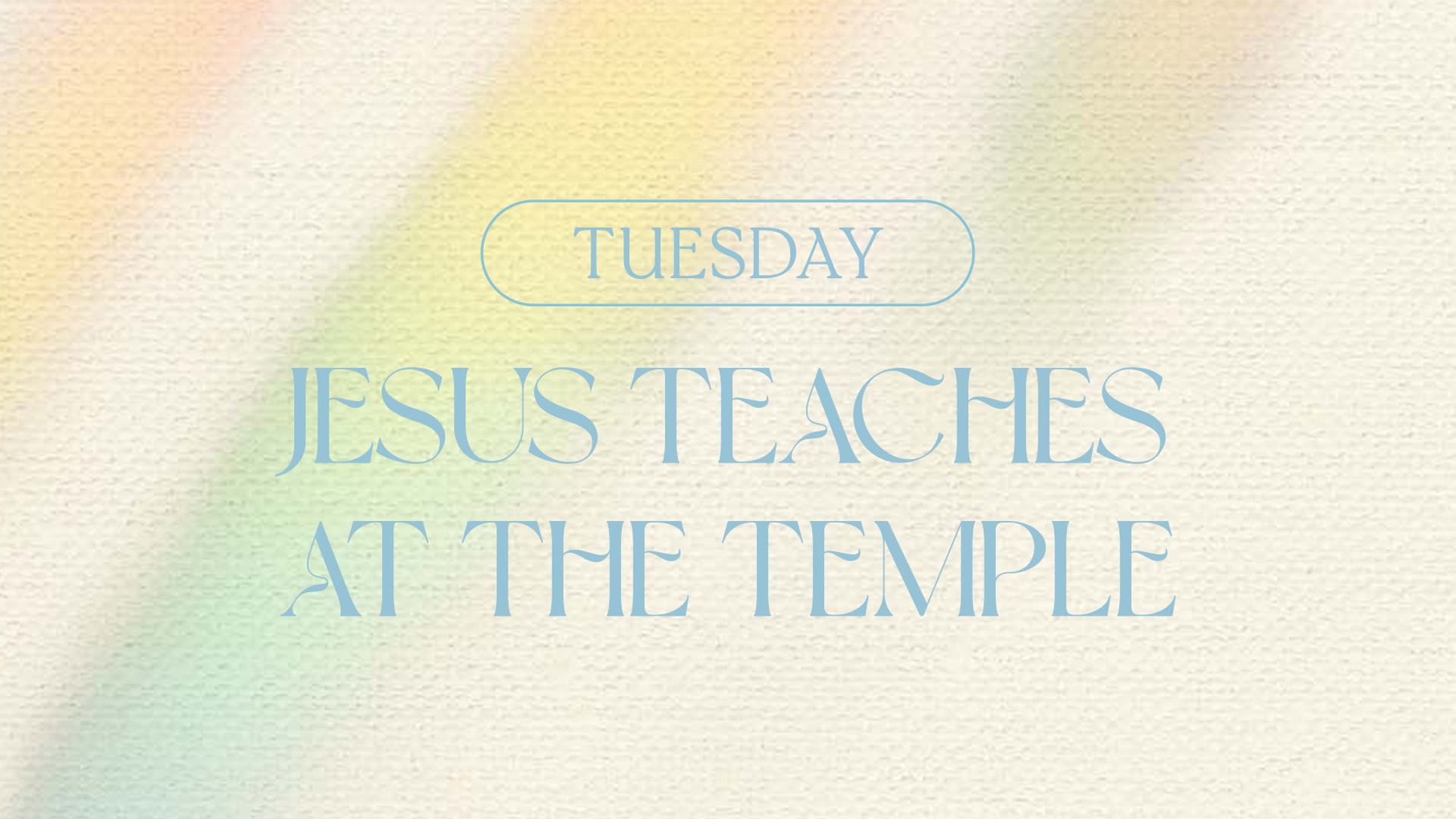 Jesus Teaches at the Temple Hero Image