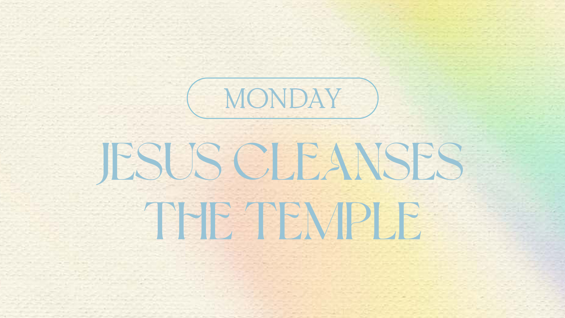 Jesus Cleanses the Temple Hero Image