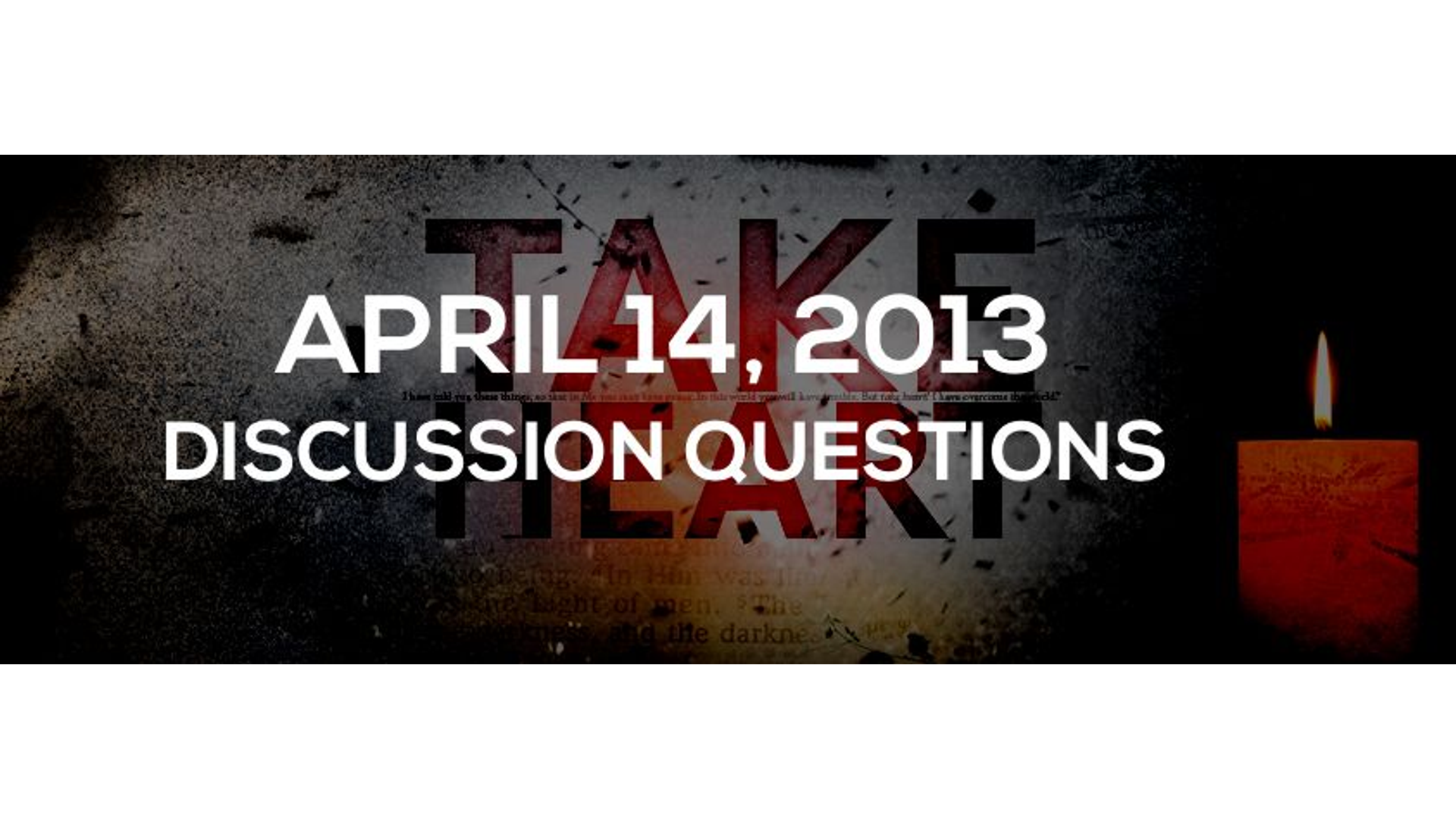Discussion Questions: April 14, 2013 Hero Image