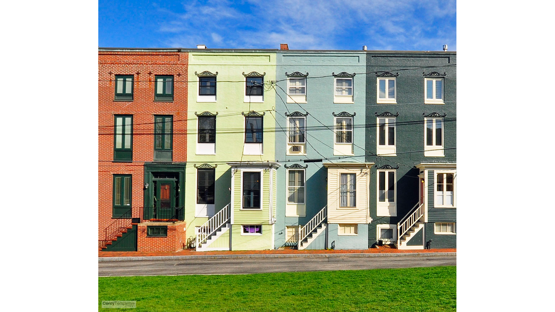 City housing. Row House. Row Housing. Row of Houses City. Nondescript Row Houses.