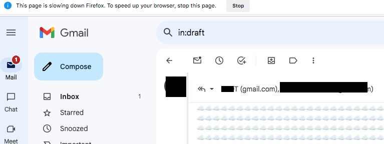 Pictured: Firefox Cautionary Alert. Screenshot. 27 June 2018.