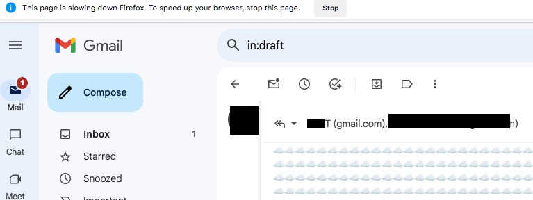Pictured: Firefox Cautionary Alert. Screenshot. 27 June 2018.